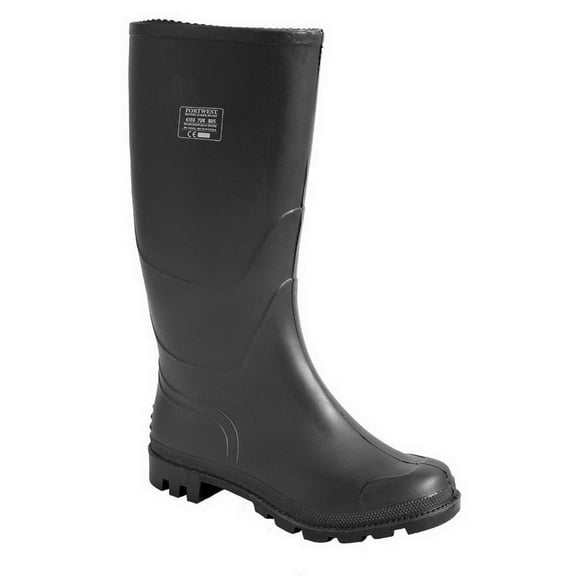 Portwest FW90 Waterproof PVC Wellington O4 Black, 39