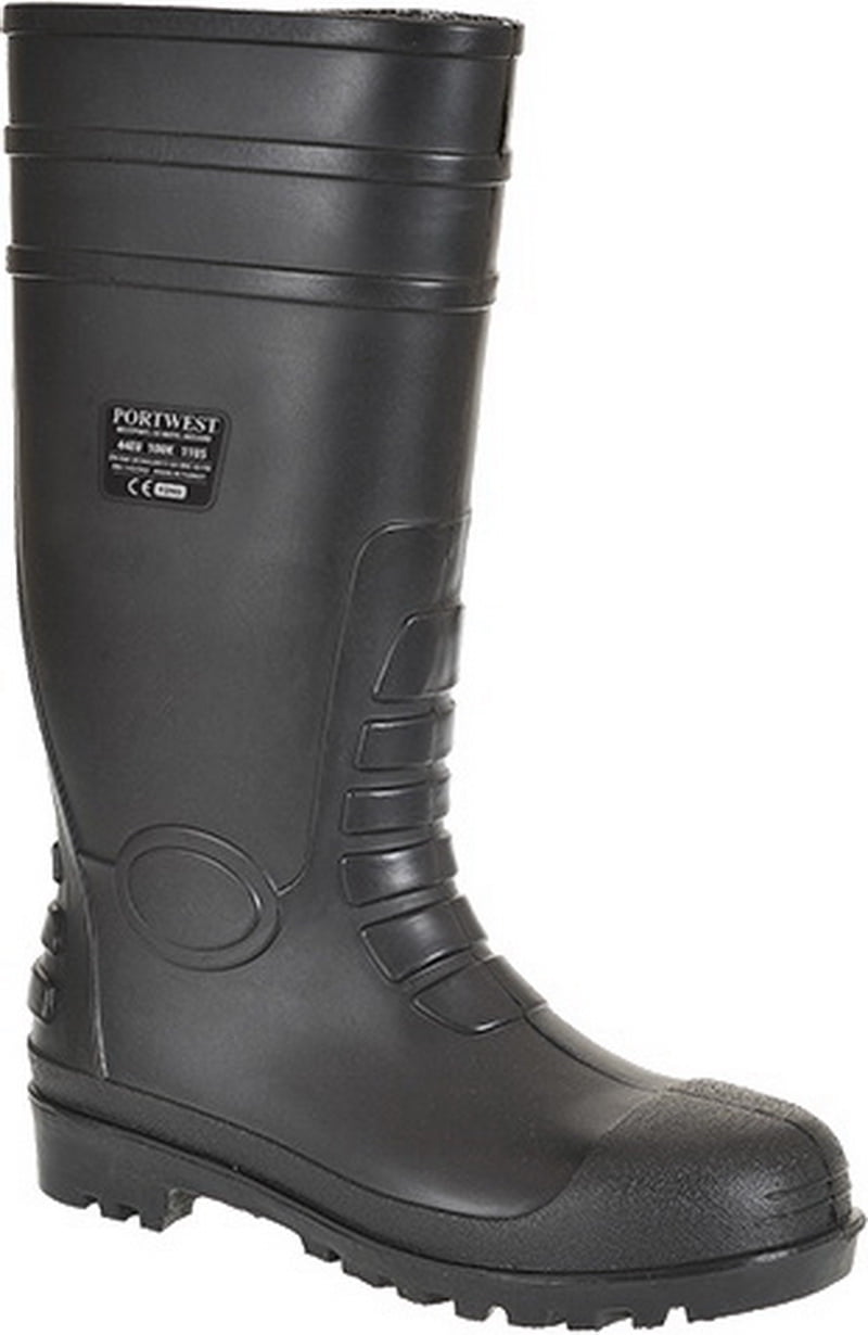High Pvc Boot Portwest Mens Total Safety Rubber Boots Gum Wellington S5 Steel Cap ...