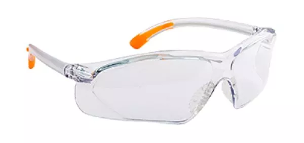 Portwest Fossa Protective Safety Glasses Pw15 Clear Lens Wrap Around
