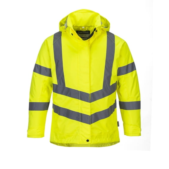 Portwest LW74 Women's Hi Vis Reflective Insulated Winter Jacket Yellow, Medium