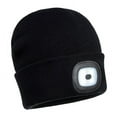 thumbnail image 1 of Portwest Mens Beanie Hat LED Head Light USB Rechargeable Warm Work Comfort B029, 1 of 3