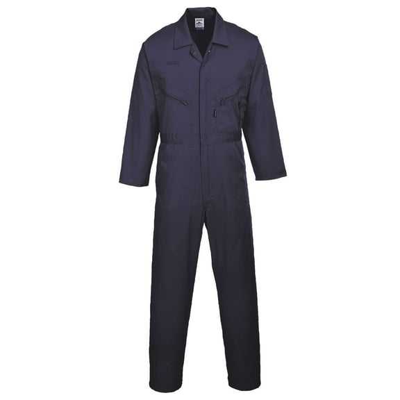 Portwest Mens Liverpool Zip Up Protective Workwear Coverall (Pack of 2)