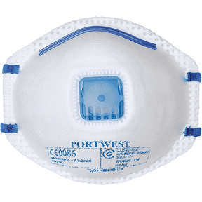 Portwest P201 N95 Valved Cup Respirator White