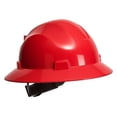 thumbnail image 1 of Portwest PS56RER Full Brim Premier Hard Hat, Red, 1 of 1