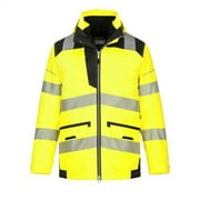 Portwest PW367 Multi Functional Waterproof PW3 Hi-Vis 5-in-1 Jacket Yellow/Black, 3X-Large