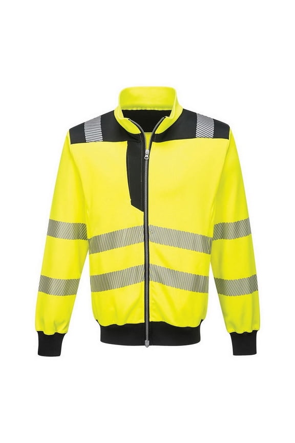 PW370 Hi-Vis Reflective Sweatshirt Yellow/Black, 4X-Large