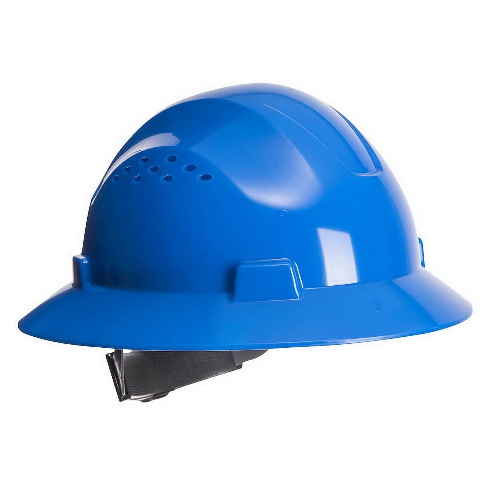 Portwest PW52 Full Brim Premier Hard Hat Vented Royal Blue