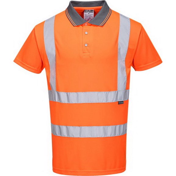 Portwest RT22 High Visibility Short Sleeve Polo Orange, 3X-Large