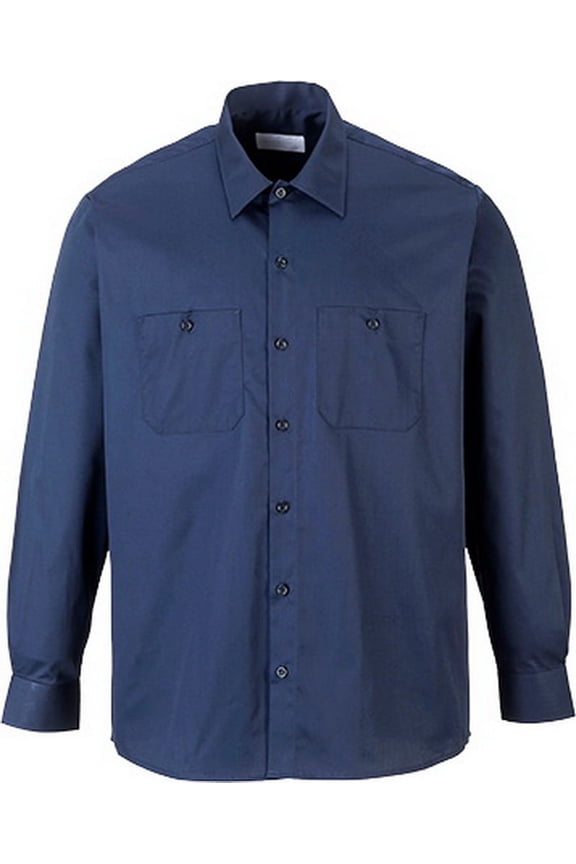 S125 Industrial Work Shirt L/S-Navy-5XL