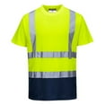 thumbnail image 1 of Portwest S378 Two-Tone Reflective Safety Workwear T-Shirt Yellow/Navy, 5X-Large, 1 of 2