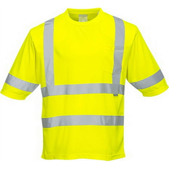 Portwest S393 Dayton Lightweight Class 3 Safety T-Shirt Yellow, 5X-Large