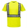 thumbnail image 1 of Portwest S395 Detroit Short Sleeve Reflective Safety T-Shirt Yellow/Black, 4X-Large, 1 of 1