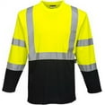 thumbnail image 1 of Portwest S398 Laguna Long Sleeve Light Comfortable T-Shirt Yellow/Black, 5X-Large, 1 of 1