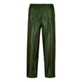 thumbnail image 1 of Portwest S441 Men's Lightweight Adjustable Waterproof Classic Rain Pants Olive Green, X-Large, 1 of 4
