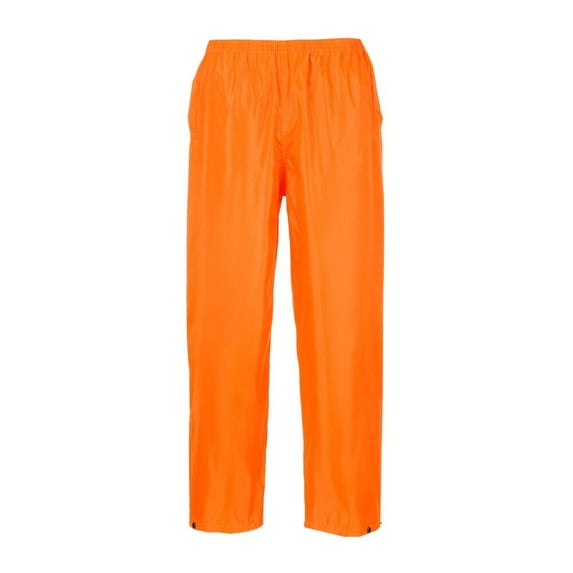 Portwest S441 Men's Lightweight Adjustable Waterproof Classic Rain Pants Orange, X-Large