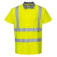 thumbnail image 1 of Portwest S477 Hi-Vis S/S Polo Shirt-Yello Tall-3XL, 1 of 1