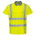 thumbnail image 1 of Portwest S477 Hi-Vis Short Sleeve Polo Shirt Yellow, 5X-Large, 1 of 1