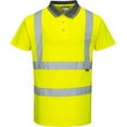 thumbnail image 1 of Portwest S477 Hi-Vis Short Sleeve Polo Shirt Yellow, 7X-Large, 1 of 2