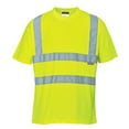 thumbnail image 1 of Portwest S478 Men's Hi Vis Safety T-Shirt - Short Sleeve High Visibility Lightweight Class 2 Shirt Yellow Tall, 6X-Large, 1 of 4