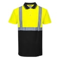 thumbnail image 1 of Portwest S479 Hi-Vis 2-Tone Polo Shirt-Yellow/Black-3XL, 1 of 2