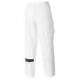 thumbnail image 1 of Portwest S817 Elasticated Painters Pants 100% Cotton Workwear Protection White, Large, 1 of 4