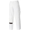 thumbnail image 1 of Portwest S817 Elasticated Painters Pants 100% Cotton Workwear Protection White, Small, 1 of 2