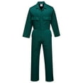 thumbnail image 1 of Portwest S999 Men's Work Coveralls - Protective Polycotton Overalls Durable Workwear Boiler Suit for Mechanics Warehouse Garages DIY Bottle Green, X-Large, 1 of 6