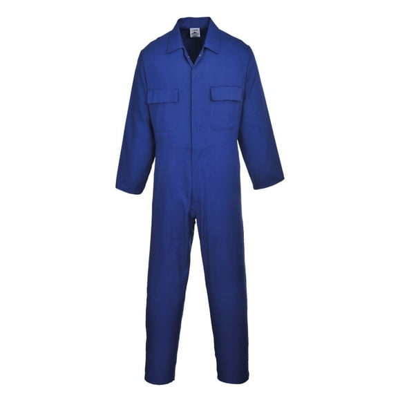 Portwest S999 Men's Work Coveralls - Protective Polycotton Overalls Durable Workwear Boiler Suit for Mechanics Warehouse Garages DIY Royal Blue, XX-Large