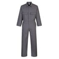 thumbnail image 1 of Portwest S999 Men's Work Coveralls - Protective Polycotton Overalls Durable Workwear Boiler Suit for Mechanics Warehouse Garages DIY Zoom Gray, Large, 1 of 6
