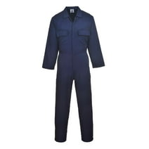 Portwest S999 Men's Workwear Polycotton Coveralls Boiler Suit Overalls Navy, Large