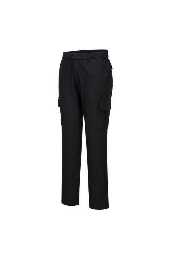 Stretch Cargo Combat Pants Slim Fit Reflective Trim Comfy Pant S231