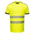 thumbnail image 1 of Portwest T181 PW3 Hi-Vis Short Sleeve Safety T-Shirt Yellow/Black, Medium, 1 of 8