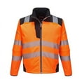 thumbnail image 1 of Portwest T402 Men's PW3 Waterproof Hi Vis Safety Jacket - Windproof High Visibility Reflective Softshell Jacket Orange/Black, Small, 1 of 8