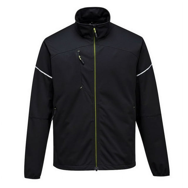 Portwest T620 PW3 Flexible Shell Workwear Jacket Black, Large