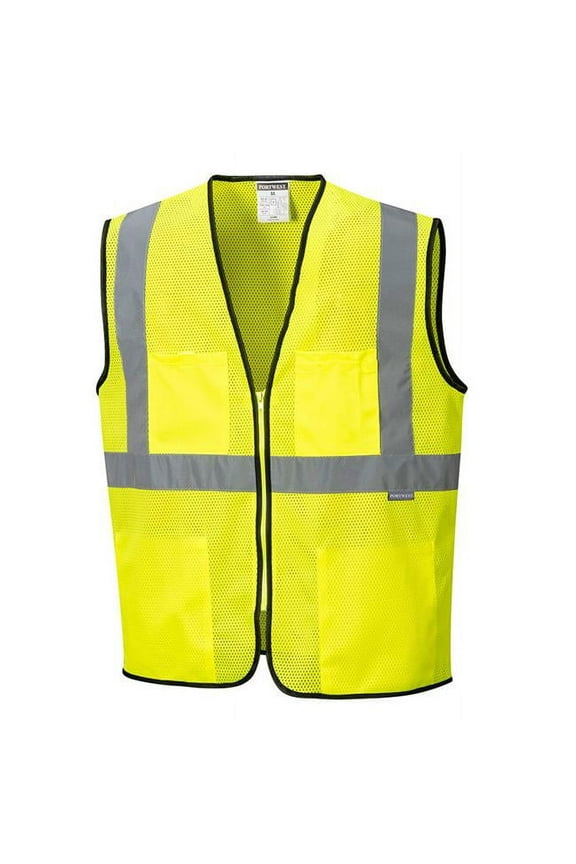 Tampa Light Weight Mesh Safety Vest, 7X-Large, Polyester Yellow