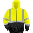 thumbnail image 1 of Portwest UB315 Hi-Vis Two-Tone Workwear Zipped Hoodie Yellow/Black, Small, 1 of 1