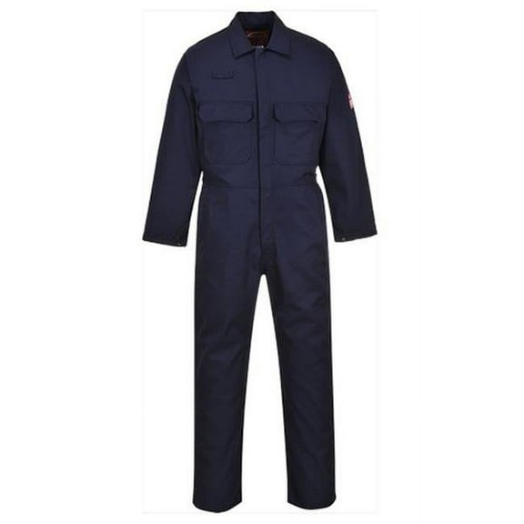 Portwest UBIZ1 Bizweld Welding Flame Resistant Coverall Navy Tall, Medium