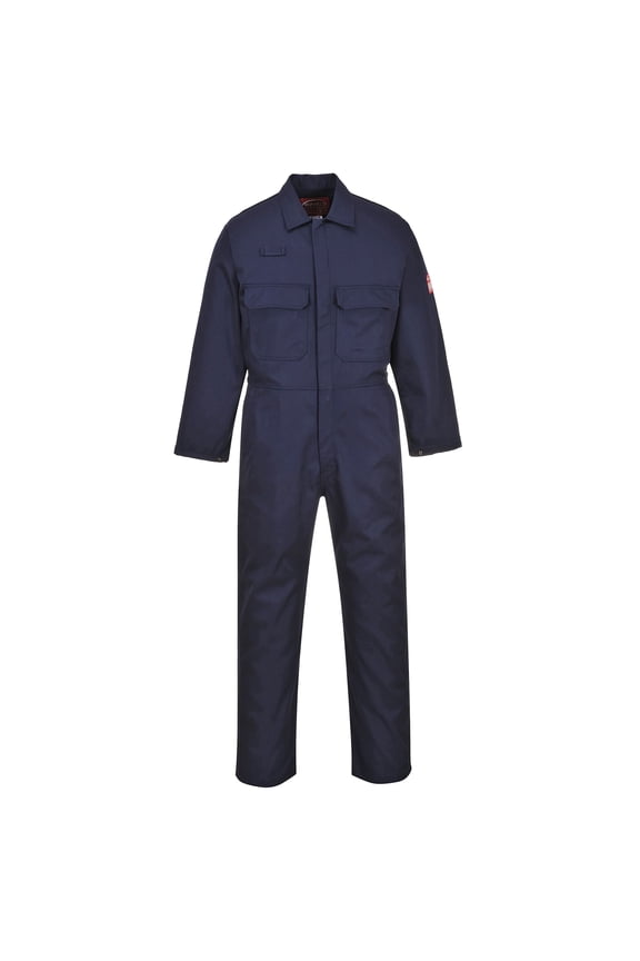 UBIZ1 Medium Bizweld Flame Resistant Coverall, Navy - Regular