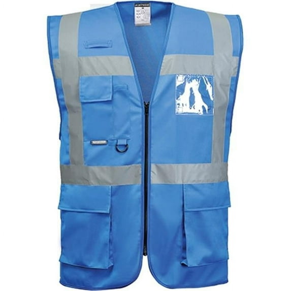 Portwest UF476 Iona Executive Safety Vest Royal Blue, X-Large