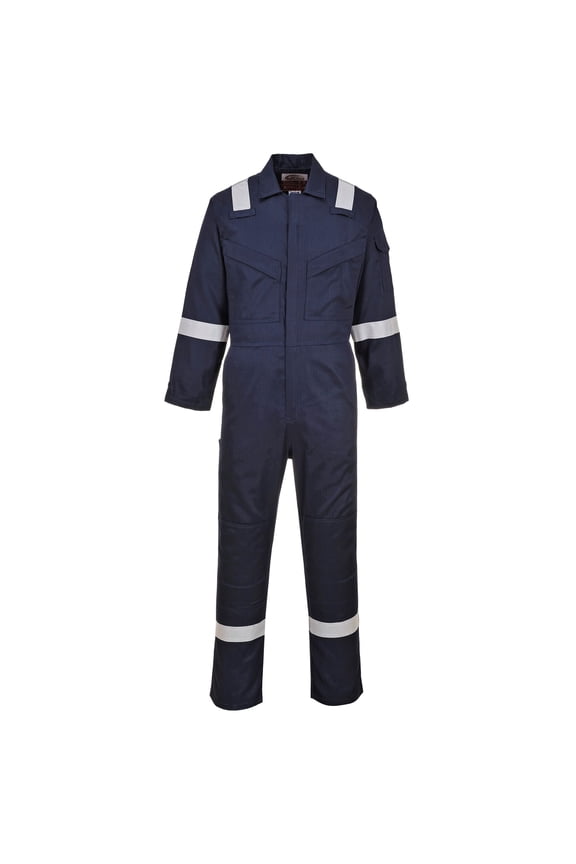 UFR21 Super Lightweight FR Antistatic Workwear Coverall Navy, Large
