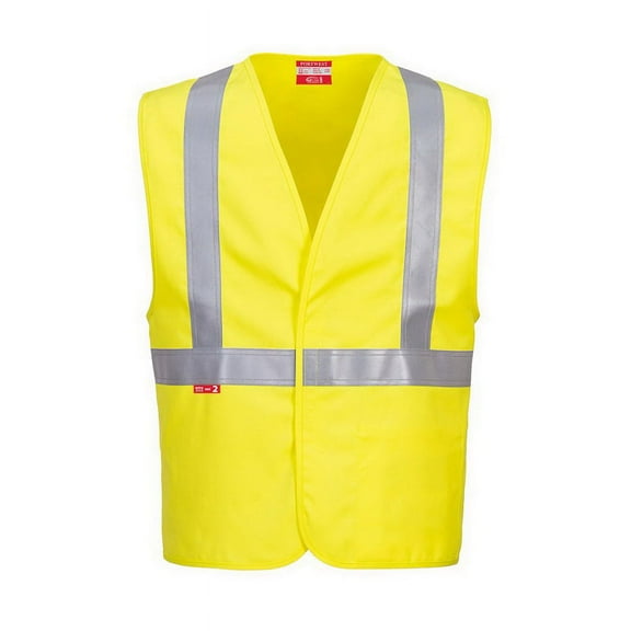 Portwest UFR23 NFPA Lightweight Reflective Woven Vest Yellow, Large
