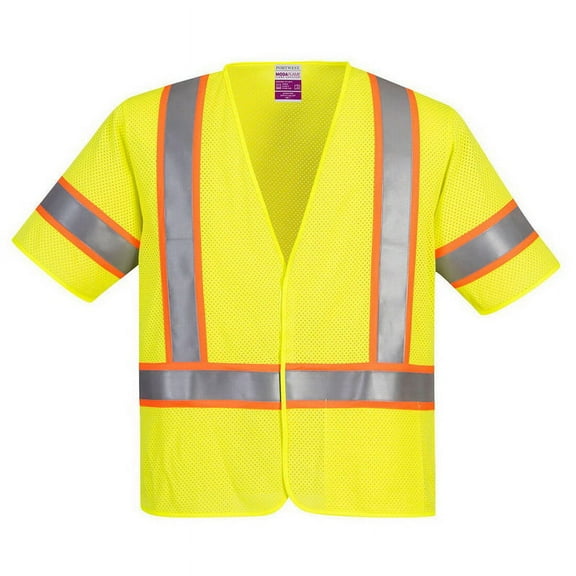 Portwest UFR24 Class 3 FR Mesh Safety Vest Yellow, Large
