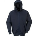 thumbnail image 1 of Portwest UFR81 Flame Resistant Zipper Front Hooded Sweatshirt Navy, Medium, 1 of 1