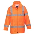 thumbnail image 1 of Portwest UH440 Men's Lightweight Waterproof Hi Vis Reflective Rain Jacket Orange, 3X-Large, 1 of 8