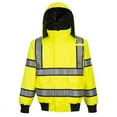 thumbnail image 1 of Portwest UH449 Hi-Vis Reversible Workwear Bomber Jacket Yellow/Black, Small, 1 of 2