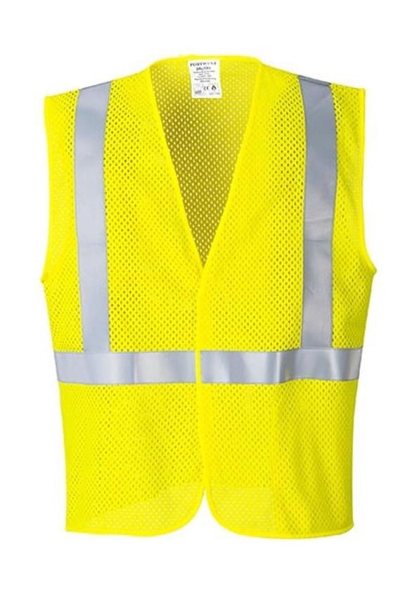 UMV21 ARC Rated FR Protective Mesh Vest Yellow, Medium