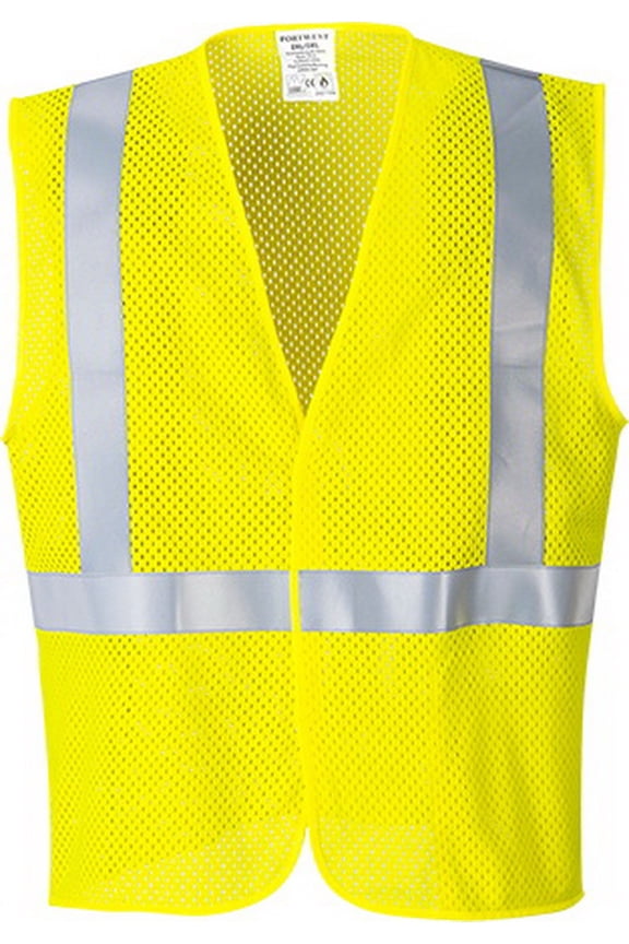 UMV21 ARC Rated FR Protective Mesh Vest Yellow, X-Large