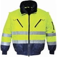 thumbnail image 1 of Portwest UPJ50 Hi-Vis Pilot Jacket-Yellow/Navy-S, 1 of 2