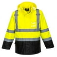 thumbnail image 1 of Portwest US366 Hi-Vis Contrast Rain Jacket-Yellow/Black-S, 1 of 1