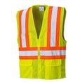 thumbnail image 1 of Portwest US371 Tulsa Contrast Hi-Vis Mesh Safety Vest Yellow, 5X-Large, 1 of 1